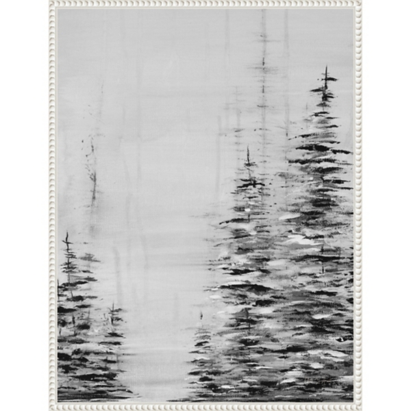 Winter Woods Framed Canvas Art Print