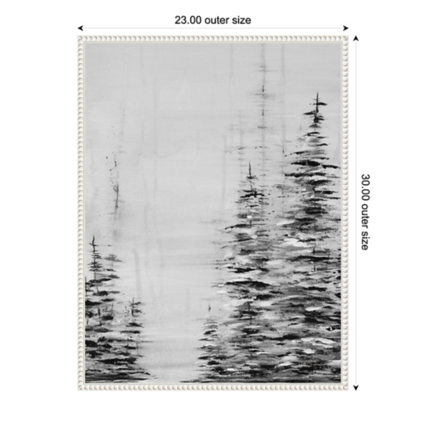 Winter Woods Framed Canvas Art Print