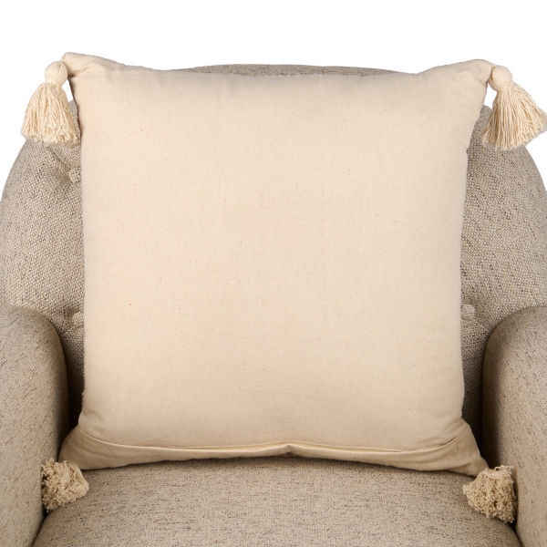 Mauve Jacquard Weave Pillow