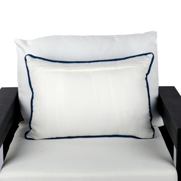 Blue Fish Friends Outdoor Lumbar Pillow