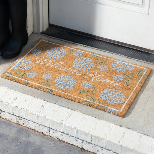 Welcome Home Hydrangeas Doormat | Kirklands Home