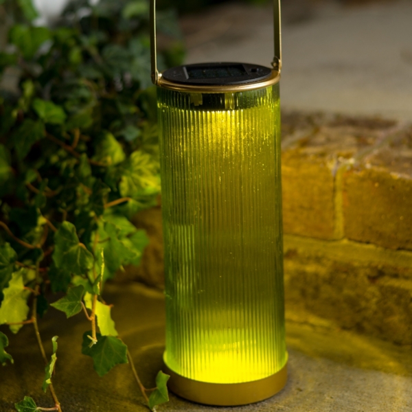 Green Glass Solar Lantern