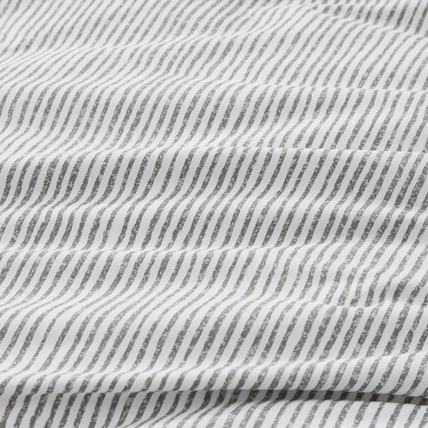 Gray Striped 3-pc. Full/Queen Duvet Cover Set