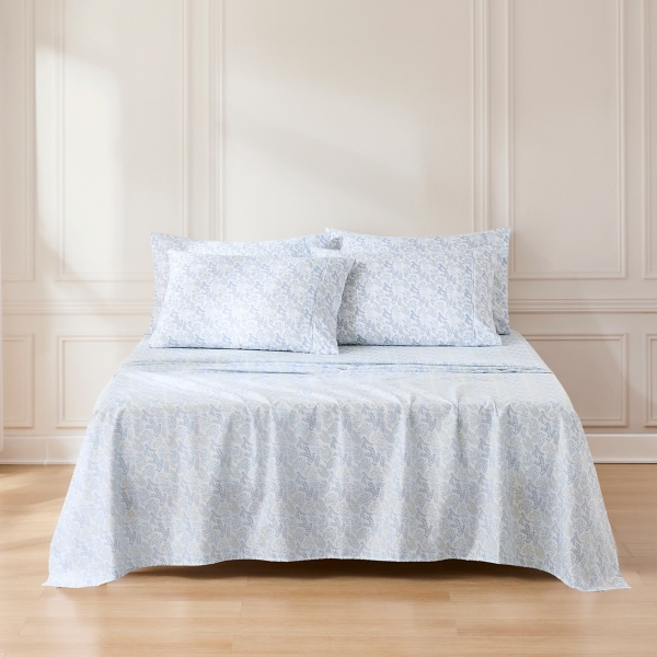 Blue Botanical 6-pc. King Sheet Set