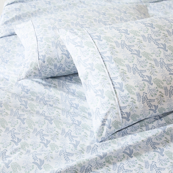 Blue Botanical 6-pc. King Sheet Set