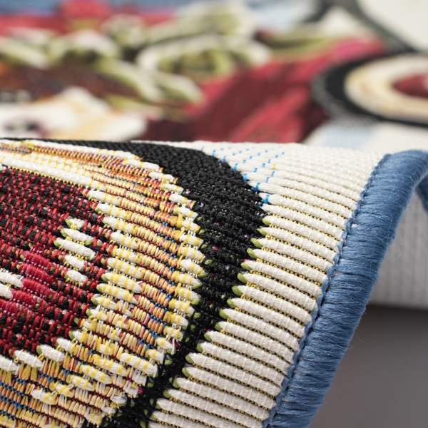 Pups in a Wagon Christmas Doormat, 28x47