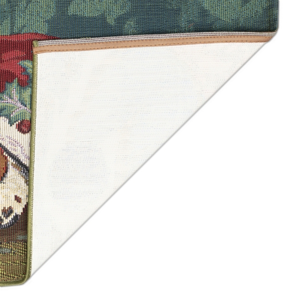 Sleepy Pup in Santa Hat Doormat