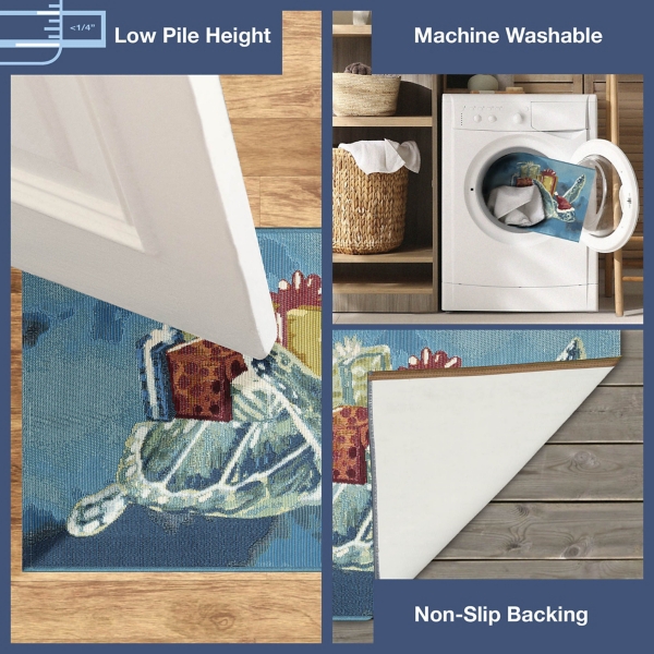 Sea Turtle Santa Doormat, 24x34