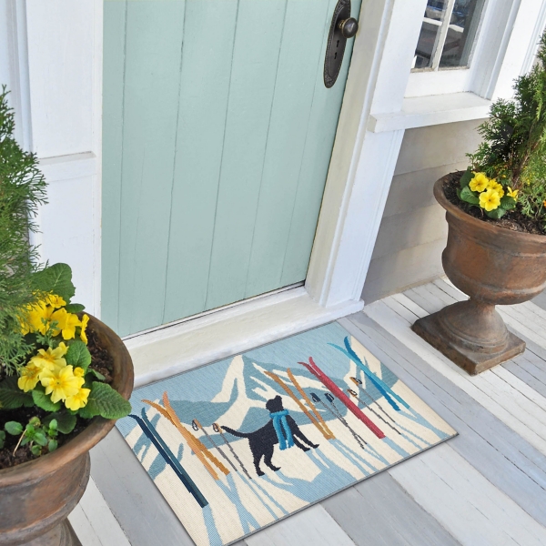 Ski Alps Dog Doormat, 24x34