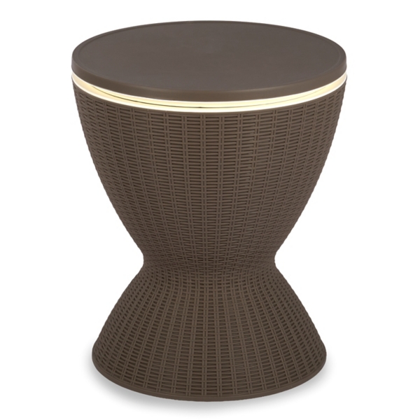 Woven Outdoor Cooler Table