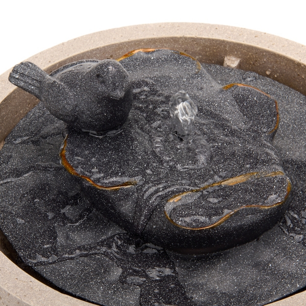 LED Bird Friend Outdoor Fountain