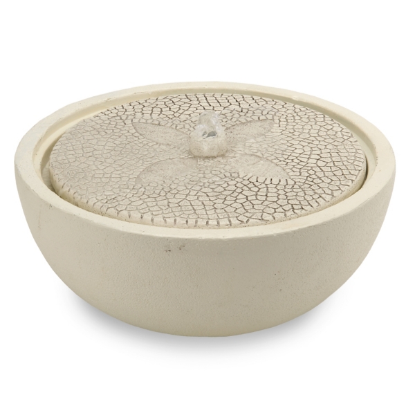 White Resin Outdoor Fountain