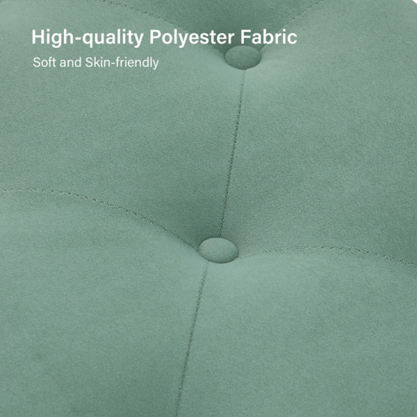 Achilles Sage Tufted Storage Bench