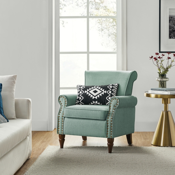Cythnus Sage Green Accent Chair