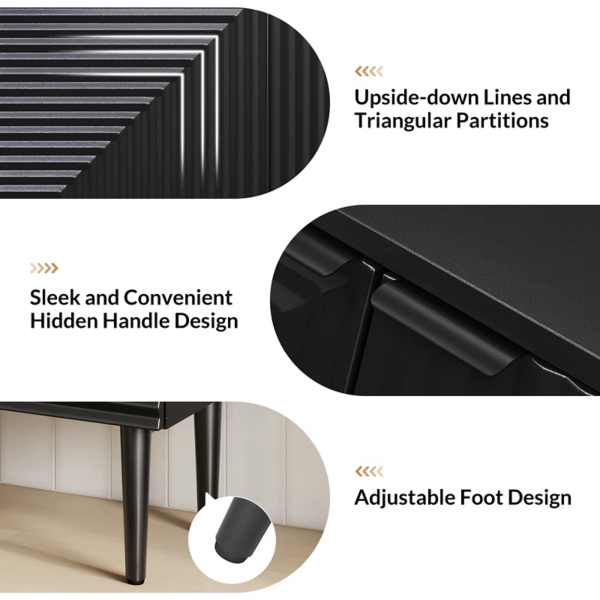 Black Burkart 2-Door Cabinet