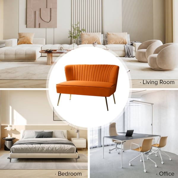 Velvet Monica Loveseat