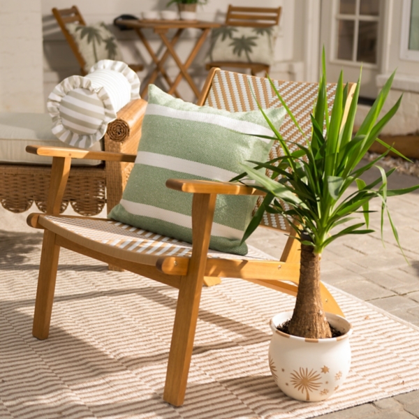 Wide Stripe Outdoor Pillow