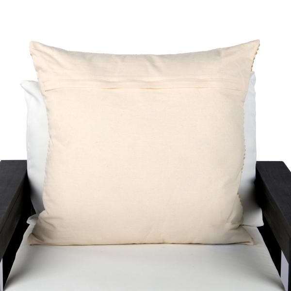 Yellow Tweed Stripe Outdoor Pillow