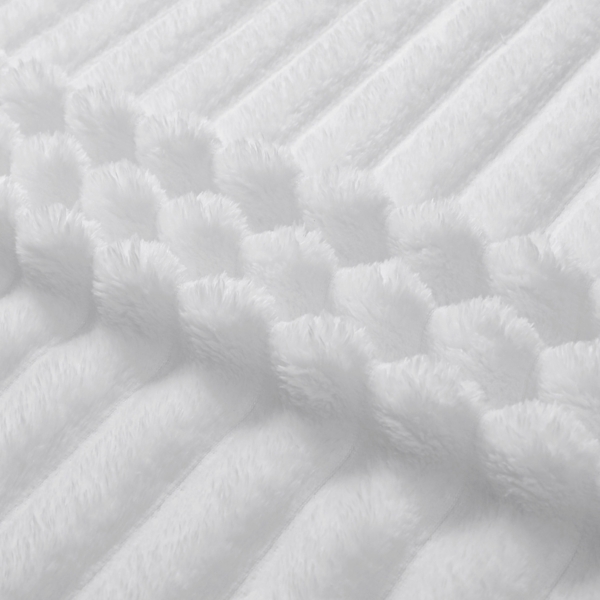 Blaise Faux Fur Ribbed Throw