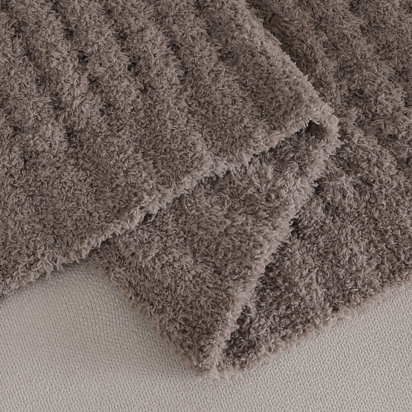 Taupe Waffle Cloud Throw
