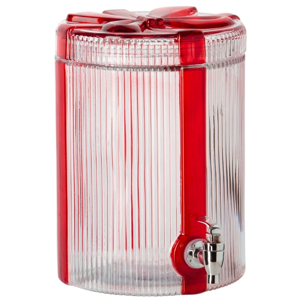 Christmas Red Bow 1.5 Gal Drink Dispenser