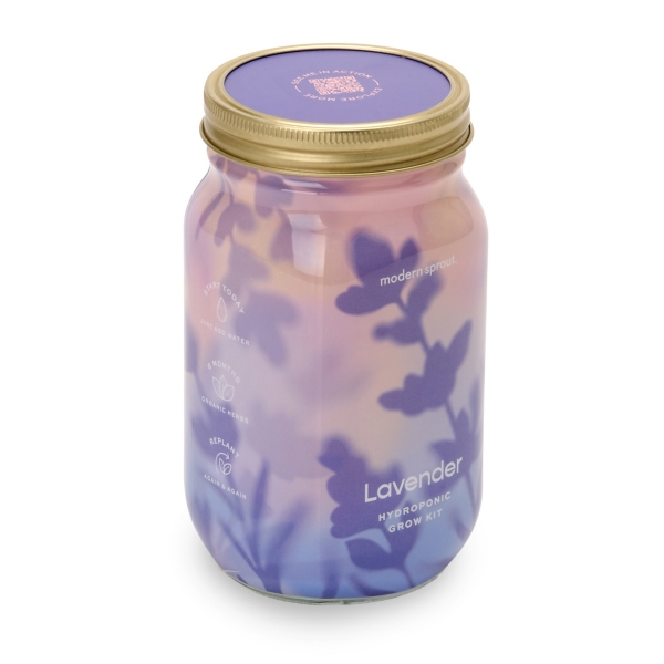 Lavender Garden Jar Hydroponic Grow Kit | Kirklands Home