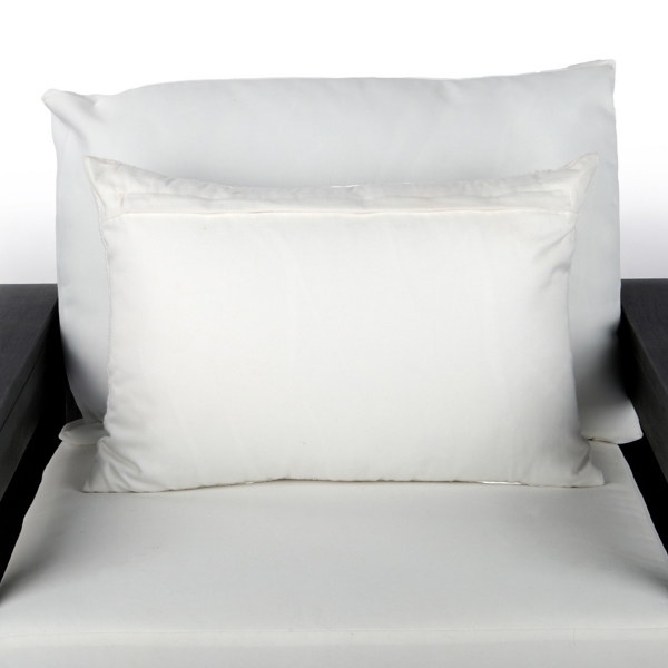 Textured Floral Outdoor Lumbar Pillow