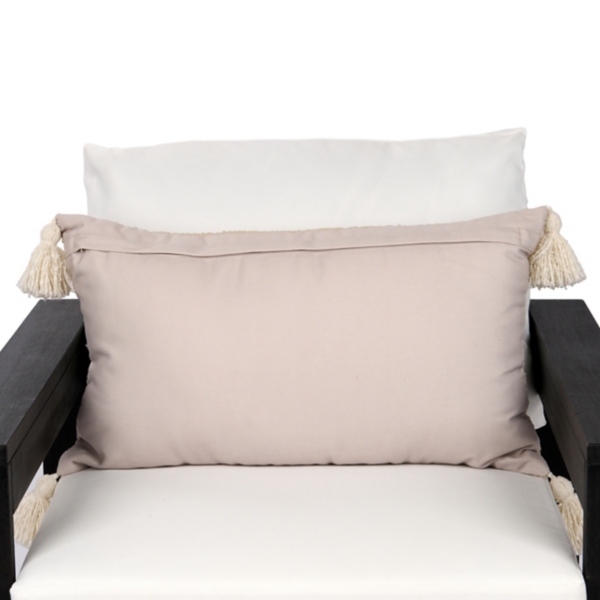 Neutral Seashell Trio Outdoor Lumbar Pillow