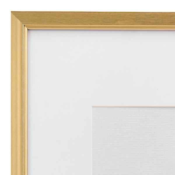 Matte Gold Rectangular Picture Frame, 16x20