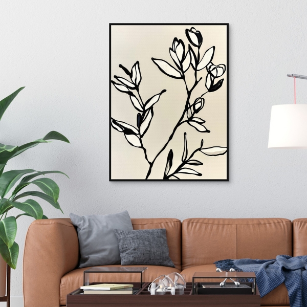 Simplicity Framed Canvas Art Print