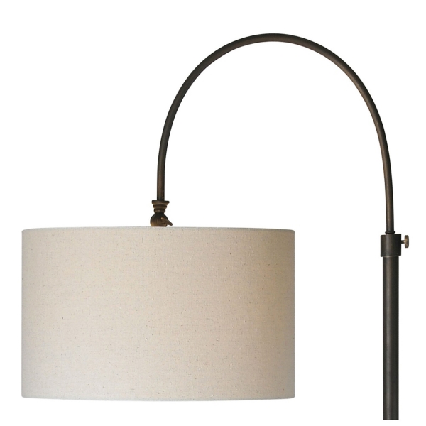 Bronze Metal Arch Reagan Floor Lamp