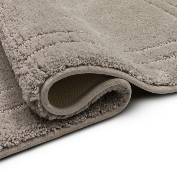 Diplomat Flint Bordered Bath Rug, 34x20