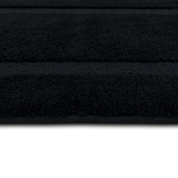 Prestige Black Bordered Bath Rug