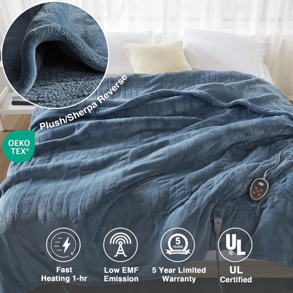 Beautyrest Berber Heated Full Blanket