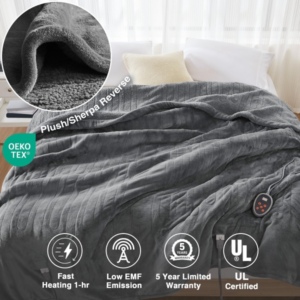 Beautyrest Berber Heated Full Blanket