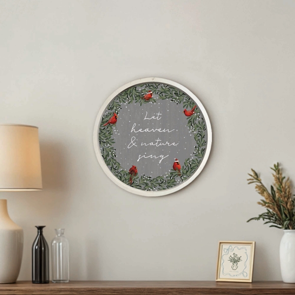 Let Heaven & Nature Sing White Framed Wall Plaque