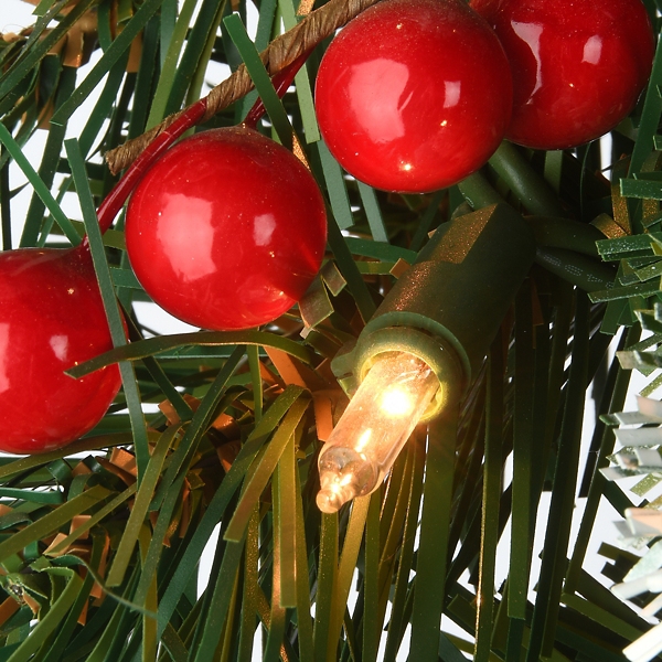 Pre-Lit Frosted Berry Pinecone Christmas Garland