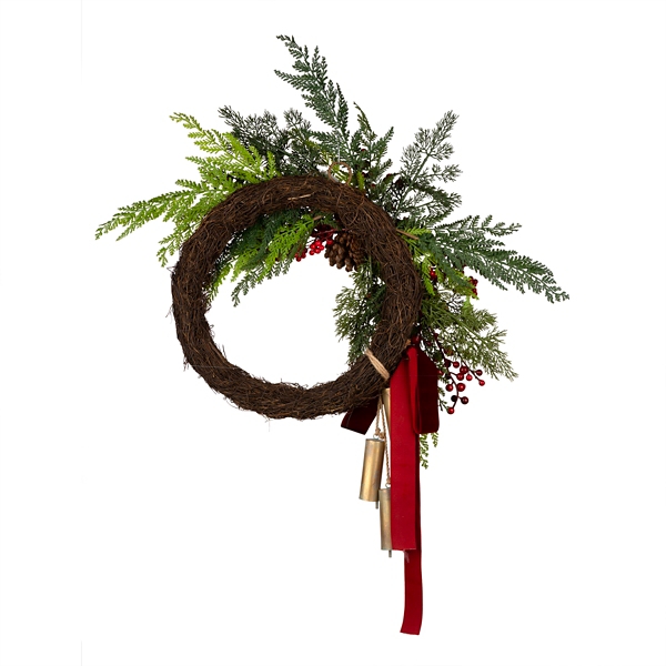 Christmas Chimes Half Wreath