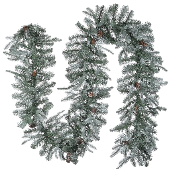Pre-Lit Frosted Arctic Spruce Christmas Garland