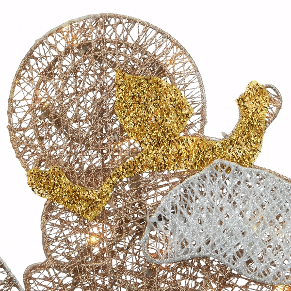 Pre-Lit Crystal Splendor Outdoor Nativity Scene