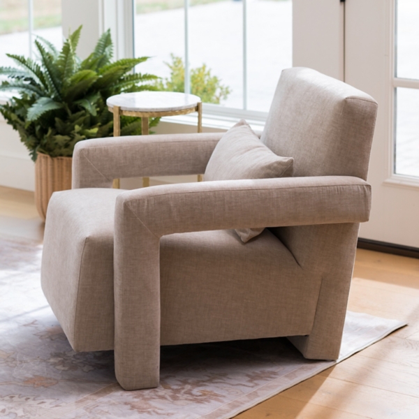 Oat Kinsley Chenille Upholstered Accent Chair