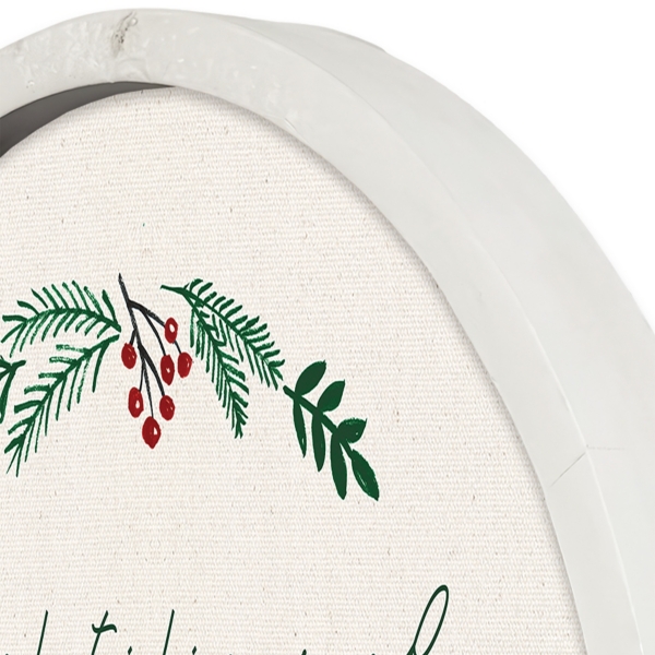 Personalized Good Tidings White Framed Art Print