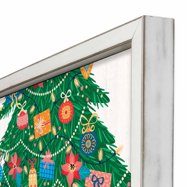 Personalized Elf Surveillance White Framed Print