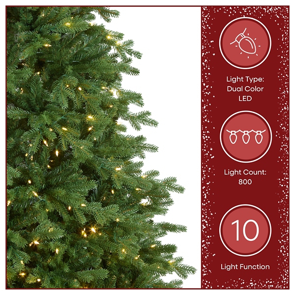 7.5 ft Pre-Lit Princeton Fraser Fir Christmas Tree