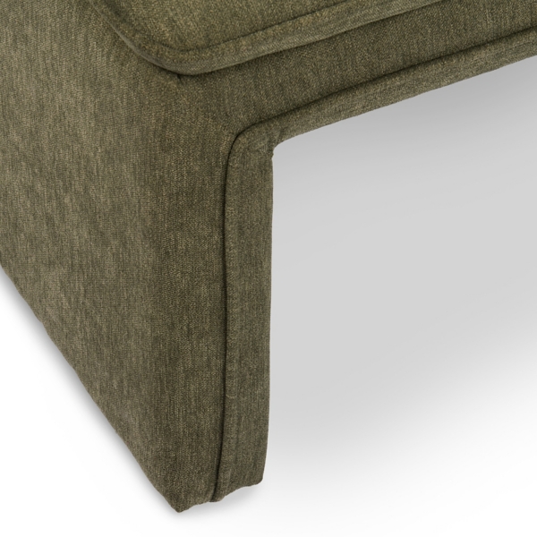 Enzo Olive Upholstered Ottoman