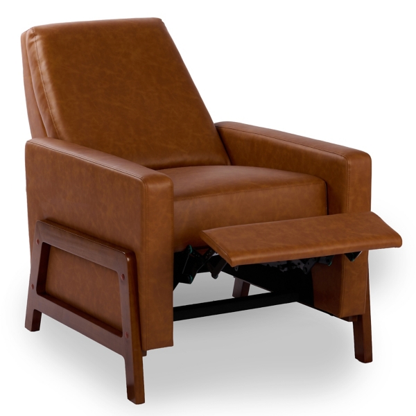 Camel Elliot Faux Leather Recliner