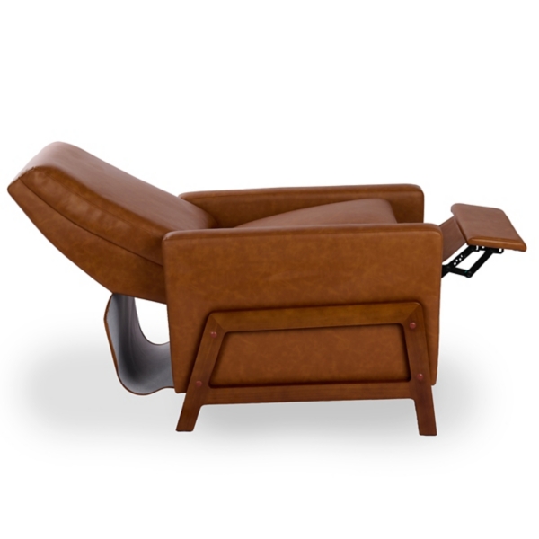 Camel Elliot Faux Leather Recliner