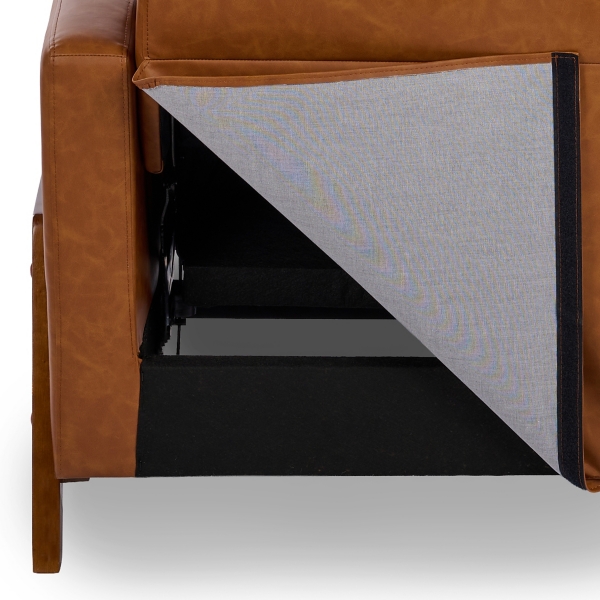 Camel Elliot Faux Leather Recliner