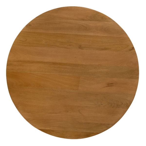 Round Porto Natural Wood Coffee Table