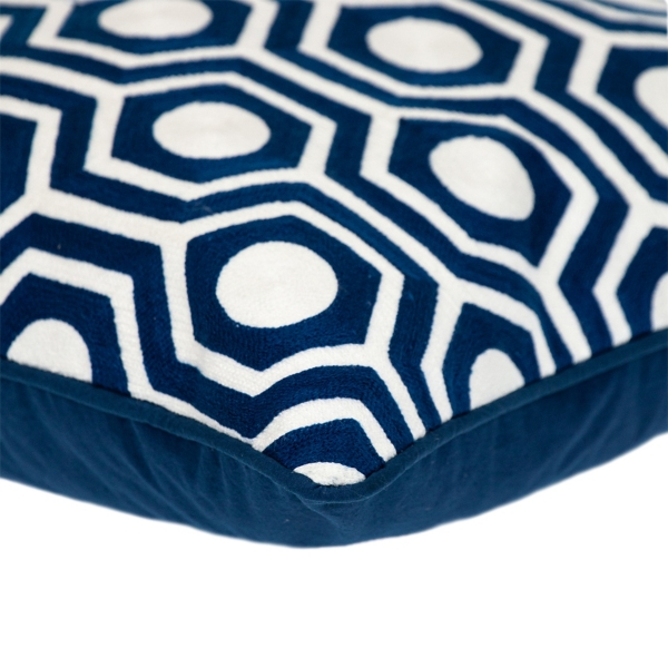 Geometric Circle Transitional Pillow